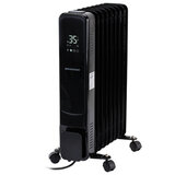 Обогреватель масляный BRASSON (БРАССОН) BOR-7 TOUCH, 7 секций, 1500 Вт, 3 режима, сенсор, пульт ДУ, черный, 457777