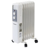 Обогреватель масляный SONNEN DFS-7E, 7 секций, 1500 Вт, 3 режима, механическое управление, белый, 457779