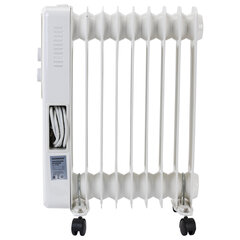 Обогреватель масляный SONNEN DFS-9E, 9 секций, 2000 Вт, 3 режима, механическое управление, белый, 457780