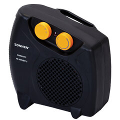Тепловентилятор SONNEN FH06, 1000/<wbr/>2000 Вт, 2 режима нагрева, режим вентиляции, черный/<wbr/>оранжевый, 457781