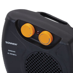 Тепловентилятор SONNEN FH06, 1000/<wbr/>2000 Вт, 2 режима нагрева, режим вентиляции, черный/<wbr/>оранжевый, 457781