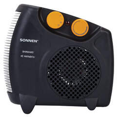 Тепловентилятор SONNEN FH06, 1000/<wbr/>2000 Вт, 2 режима нагрева, режим вентиляции, черный/<wbr/>оранжевый, 457781