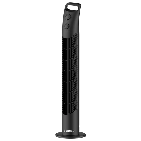 Вентилятор колонный SONNEN TF08-MD, 40Вт, 78,5см, 3 скорости, таймер 120 мин, автовращение, ручка для переноски, черный, 457789