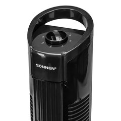 Вентилятор колонный SONNEN TF08-MF, 50 Вт, 78,5 см, ТИХИЙ, 3 скорости, вращение, черный, 457790