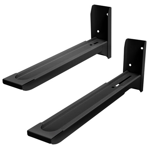 Кронштейн-крепление для СВЧ, нагрузка до 40 кг, CROMEX (КРОМЕКС) K-112, регулировка до 53 см, черный, 457880