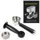 Кофеварка рожковая со встроенным капучинатором BRASSON (БРАССОН) CM-1848, два напитка, 1,5 л, 1250 Вт, 20 бар, 457884