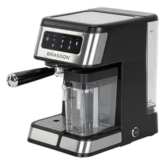 Кофеварка рожковая со встроенным капучинатором BRASSON (БРАССОН) CM-1830, 4 напитка, дисплей, 1,6 л, 1250 Вт, 20 бар, 457885