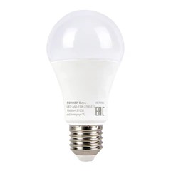 Лампа светодиодная SONNEN EXTRA, 15 (130) Вт, Е27, груша, теплый белый, 30000 ч, LED A60-15W-2700-Е27, 457896