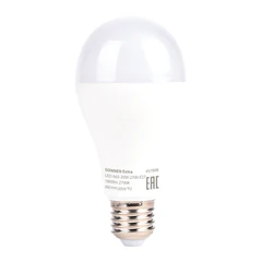 Лампа светодиодная SONNEN EXTRA, 20 (150) Вт, Е27, груша, теплый белый, 30000 ч, LED A65-20W-2700-Е27, 457898