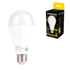 Лампа светодиодная SONNEN EXTRA, 25 (200) Вт, Е27, груша, теплый белый, 30000 часов, LED A65-25W-2700-Е27, 457900