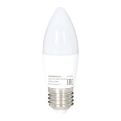 Лампа светодиодная SONNEN EXTRA, 10 (85) Вт, Е27, свеча, теплый белый, 30000 ч, LED C37-10W-2700-Е27, 457906