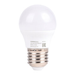 Лампа светодиодная SONNEN EXTRA, 7 (60) Вт, E27, шар, теплый белый, 30000 ч, LED G45-7W-2700-Е27, 457911