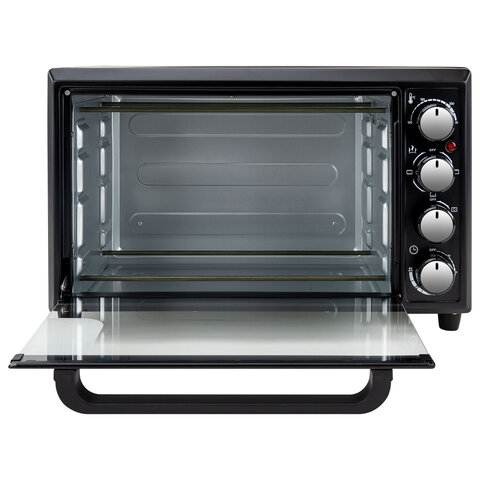 Мини-печь электрическая SONNEN EO-HL33, 1800 Вт, 33 л, 3 режима нагрева, таймер, механическое управление, черная, 458305 - фото 8