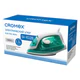 Утюг паровой CROMEX (КРОМЕКС) SI-102B, 1400 Вт, антипригарное покрытие, паровой удар, самоочистка, компактный, зеленый/белый, 458313