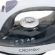 Утюг паровой CROMEX (КРОМЕКС) SI-103, 1800 Вт, антипригар. покрытие, паровой удар, вертикальн. отпаривание, самоочистка, серый/белый, 458314