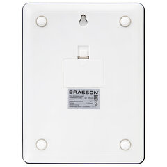 Весы кухонные УМНЫЕ BRASSON (БРАССОН) KS-22D, до 10 кг, КБЖУ, приложение, стекло, черные, 458446