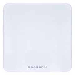 Весы напольные BRASSON (БРАССОН) FS-28С, 28&times;28 см, электронные, LED-дисплей, до 180 кг, стекло, белые, 458448