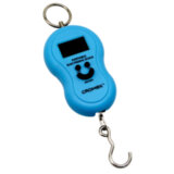 Весы багажные безмен CROMEX LS-H08, электронные, максимальная нагрузка до 50 кг, точность до 20 г, пластик/сталь, синие, 458456