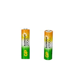 Батарейки аккумуляторные GP ReEnergy Ni-Mh КОМПЛЕКТ 4 шт. (ПРОМО 3+1), АА (HR6), 2600 mAh, 270AAHC3/<wbr/>1RGY