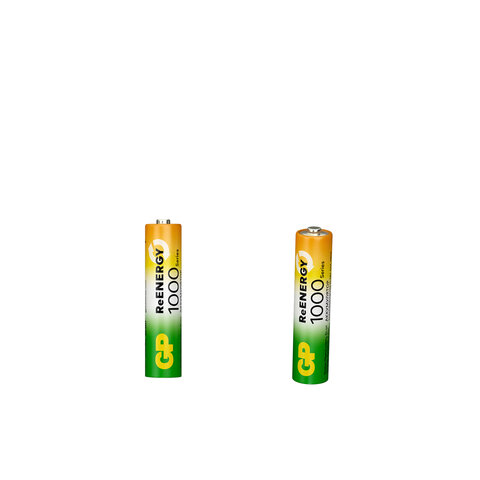 Батарейки аккумуляторные GP ReEnergy Ni-Mh КОМПЛЕКТ 4шт (ПРОМО 3+1) ААА(HR03) 950 mAh 100AAAHC3/1RGY