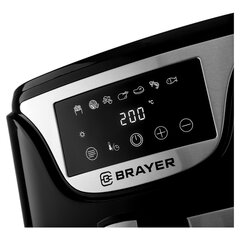 Аэрогриль BRAYER BR2037, 1500 Вт, 5 л, 7 программ, таймер, сенсорное управление, нержавеющая сталь