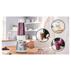 Блендер стационарный BOSCH MMB2111T, 450 Вт, 1 скорость, чаша 0,6 л, пластик, серебристый