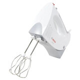 Миксер BOSCH MFQ 3540, 450 Вт, 5 скоростей, 2 венчика, 2 крюка для теста, стакан, белый, MFQ3540