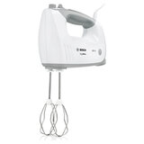 Миксер BOSCH MFQ 36480, 450 Вт, 5 скоростей, 6 насадок, стакан, белый, MFQ36480