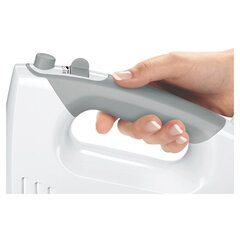 Миксер BOSCH MFQ 36480, 450 Вт, 5 скоростей, 6 насадок, стакан, белый