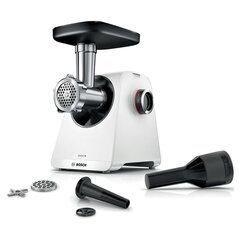 Мясорубка BOSCH MFWS420W, мощность 1900 Вт, производительность 2,5 кг/мин, металлический шнек, реверс