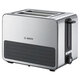 Тостер BOSCH TAT7S25, 1050 Вт, 2 тоста, 7 режимов, металл, серебристый