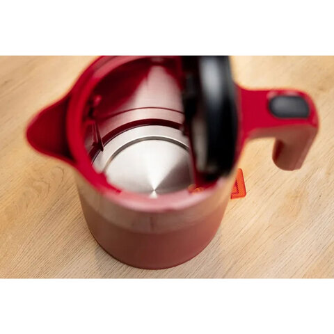 Чайник BOSCH TWK 2M164, 1,7 л, 2400 Вт, закрытый нагревательный элемент, пластик, красный