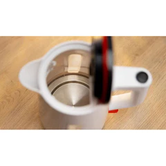 Чайник BOSCH TWK1M121, 1,7 л, 2400 Вт, закрытый нагревательный элемент, пластик, белый