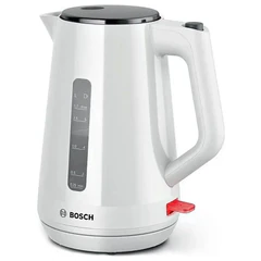Чайник BOSCH TWK1M121, 1,7 л, 2400 Вт, закрытый нагревательный элемент, пластик, белый
