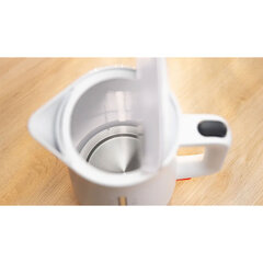 Чайник BOSCH TWK3M121, 1,7 л, 2400 Вт, закрытый нагревательный элемент, пластик, белый