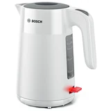 Чайник BOSCH TWK2M161, 1,7 л, 2400 Вт, закрытый нагревательный элемент, пластик, белый