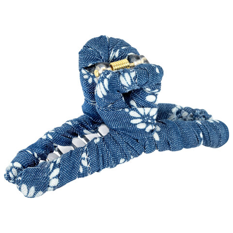 Крабы для волос, НАБОР 2 шт., 9 см, с тканью, ассорти, MONTE VITA (МОНТЕ ВИТА), 458819 - фото 5