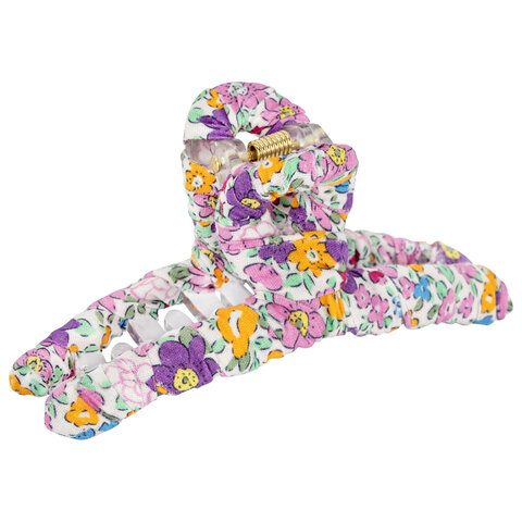 Крабы для волос, НАБОР 2 шт., 9 см, с тканью, ассорти, MONTE VITA (МОНТЕ ВИТА), 458819 - фото 3