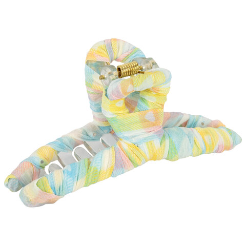 Крабы для волос, НАБОР 2 шт., 9 см, с тканью, ассорти, MONTE VITA (МОНТЕ ВИТА), 458819 - фото 2