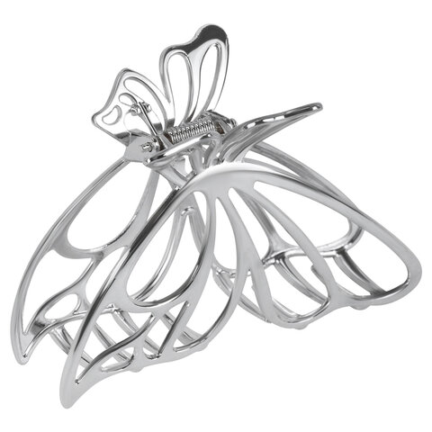 Краб для волос 7,5 см, серебристый MONTE VITA код 1С, 458821 - фото 2