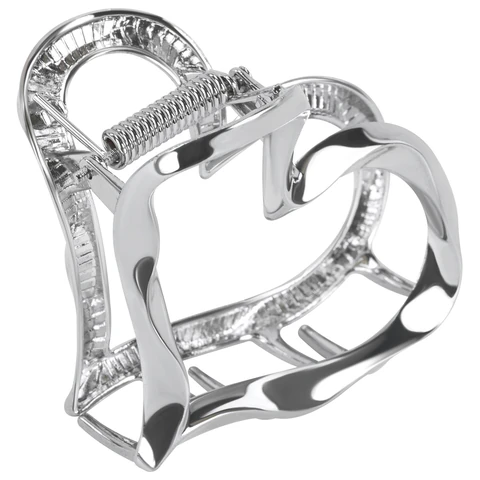 Краб для волос 6 см, серебристый MONTE VITA код 1С, 458822 - фото 2