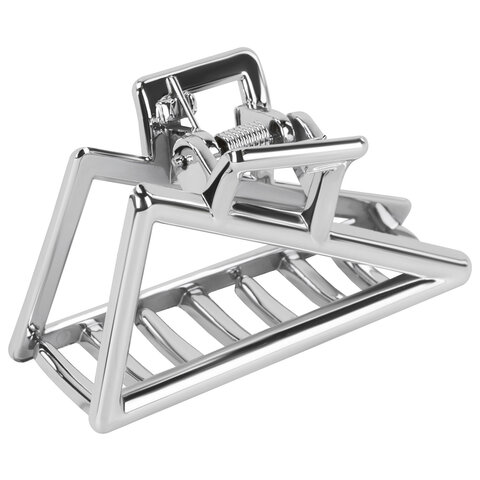 Краб для волос НАБОР 2 шт. 7см., глянцевый, серебристый MONTE VITA код 1С, 458825 - фото 3