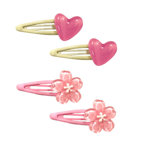 Заколки для волос НАБОР 2 шт., 6 см., с декоративными элементами, АССОРТИ MONTE VITA, 458831 - фото 2