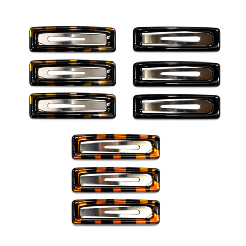 Заколки для волос, НАБОР 3 шт., 7 см, глянцевые, ассорти, MONTE VITA (МОНТЕ ВИТА), 458832 - фото 2