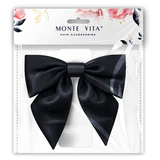 Бант для волос 17х7,5х15 см на заколке, черный, MONTE VITA (МОНТЕ ВИТА), 458837