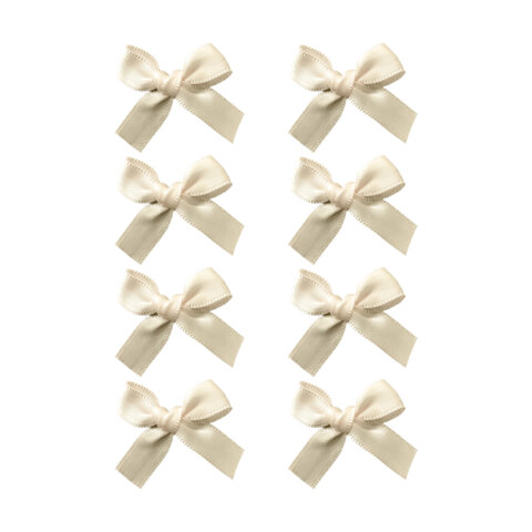 Банты для волос НАБОР 8 шт., 3 см, белый MONTE VITA код 1С, 458840 - фото 2