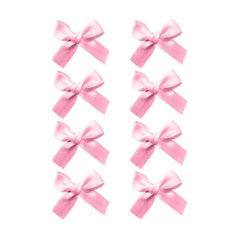 Банты для волос НАБОР 8 шт., 3 см, розовый MONTE VITA код 1С, 458841 - фото 2