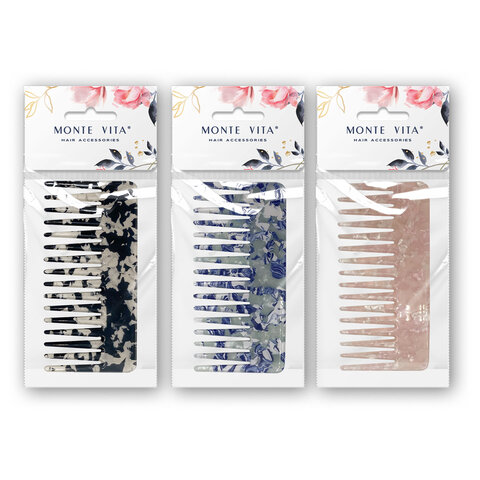Гребень для волос, 13 см, АССОРТИ MONTE VITA код 1С, 458846