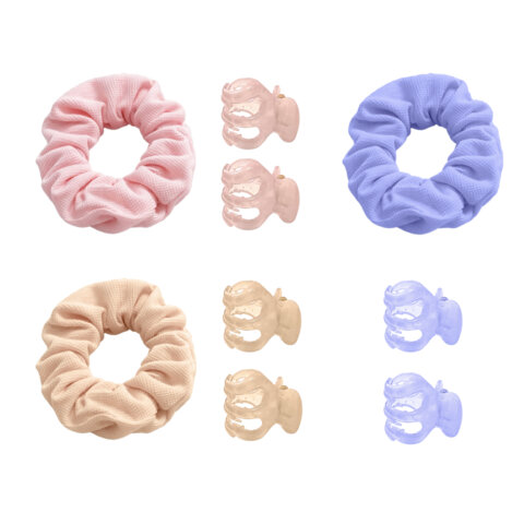 Резинка для волос (скранч 4*22 см) с крабами 2,5 см (2 шт) НАБОР, АССОРТИ, MONTE VITA, 458848 - фото 2