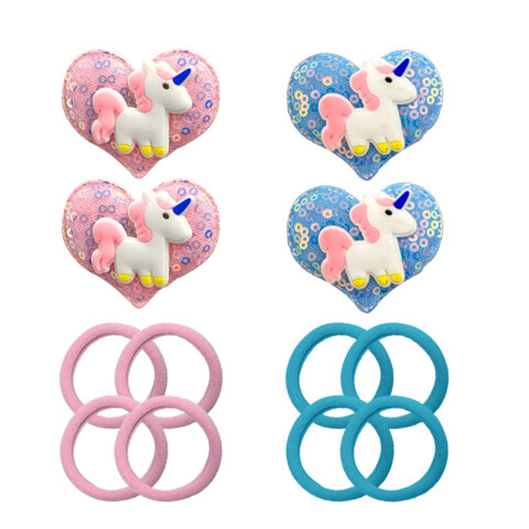 Резинки для волос (4 шт.) с заколками (2 шт.), НАБОР, ассорти, MONTE VITA (МОНТЕ ВИТА), 458852 - фото 2